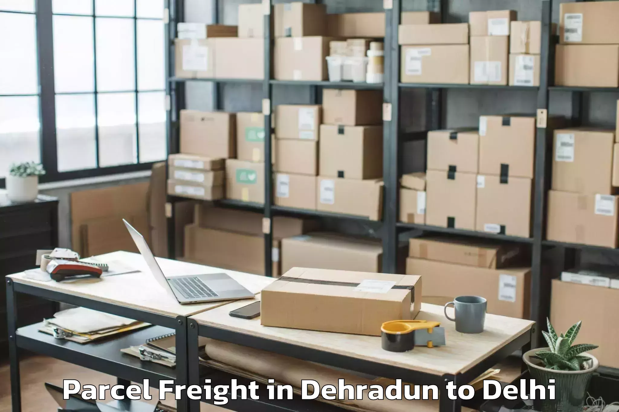 Quality Dehradun to Flatted Factory Complex Okhla Parcel Freight